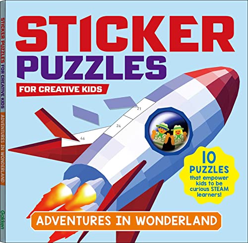 Beispielbild fr STICKER PUZZLES; ADVENTURES IN WONDERLAND: Sticker by Number; 10 Puzzles with a Fun Exploration Story; For Kids Ages 4-8; Good for Fine Motor Skills and Number Recognition (1) zum Verkauf von Goodwill