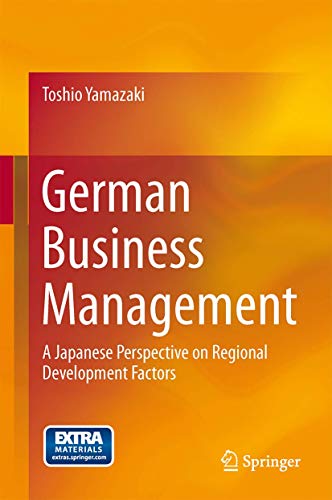 9784431543022: German Business Management: A Japanese Perspective on Regional Development Factors