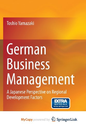 9784431543046: German Business Management: A Japanese Perspective on Regional Development Factors