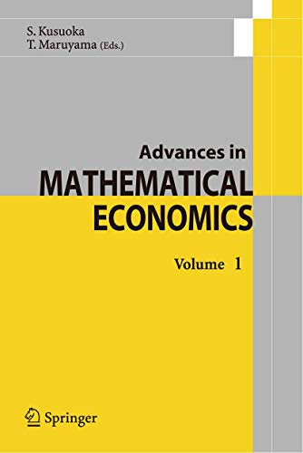Beispielbild fr Advances in Mathematical Economics zum Verkauf von Better World Books