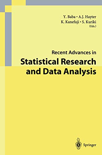 Stock image for Recent Advances in Statistical Research and Data Analysis. for sale by Gast & Hoyer GmbH