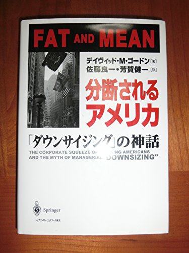 Stock image for Divided America: The myth of __ownsizing_ [Japanese Edition] for sale by Librairie Chat