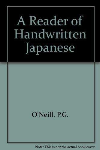 Beispielbild fr A Reader of Handwritten Japanese zum Verkauf von Better World Books