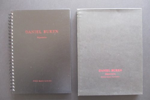 Daniel Buren: Repertoire (9784771334052) by Daniel Buren