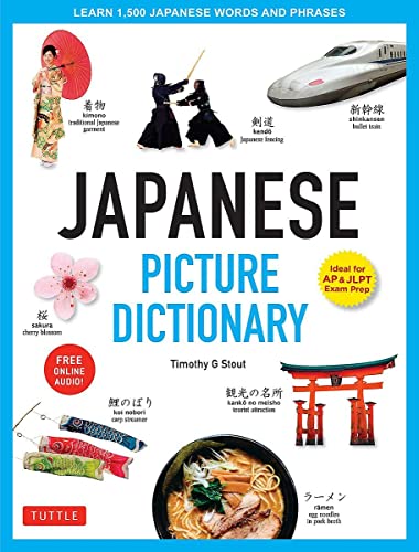 Stock image for Japanese Picture Dictionary: Learn 1,500 Japanese Words and Phrases (Ideal for JLPT & AP Exam Prep; Includes Online Audio) (Tuttle Picture Dictionary) for sale by Half Price Books Inc.