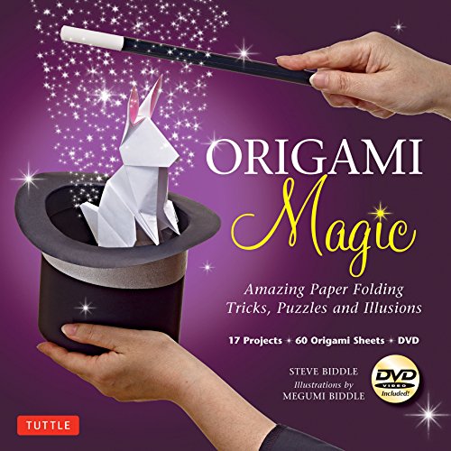 9784805312100: Origami Magic Kit: Amazing Paper Folding Tricks, Puzzles and Illusions: Kit with Origami Book, 17 Projects, 60 Origami Papers and DVD [With Book and D