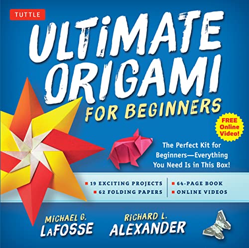 9784805312674: Ultimate Origami for Beginners Kit: The Perfect Kit for Beginners-Everything you Need is in This Box!: Kit Includes Origami Book, 19 Projects, 62 Origami Papers & Video Instructions