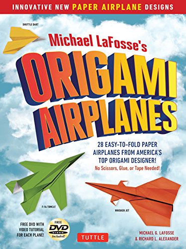 Beispielbild fr Michael Lafosse's Origami Airplanes : 28 Easy-To-Fold Paper Airplanes from America's Top Origami Designer!: Includes Paper Airplane Book, 28 Projects and Video Tutorials zum Verkauf von Better World Books