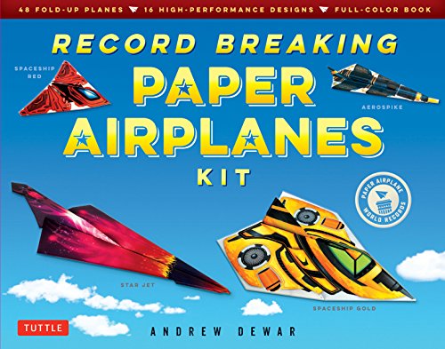 Beispielbild fr Record Breaking Paper Airplanes Kit: Make Paper Planes Based on the Fastest, Longest-Flying Planes in the World!: Kit with Book, 16 Designs & 48 Fold-up Planes zum Verkauf von Bellwetherbooks