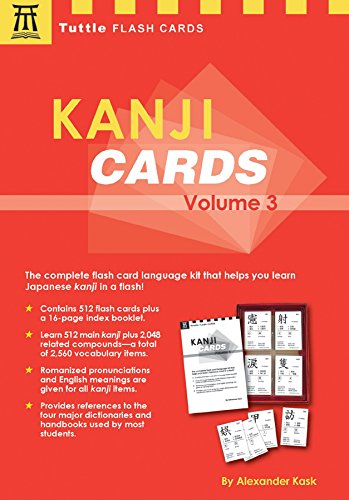 Imagen de archivo de Kanji Cards Kit Volume 3: Learn 512 Japanese Characters Including Pronunciation, Sample Sentences & Related Compound Words (Tuttle Flash Cards) a la venta por SecondSale