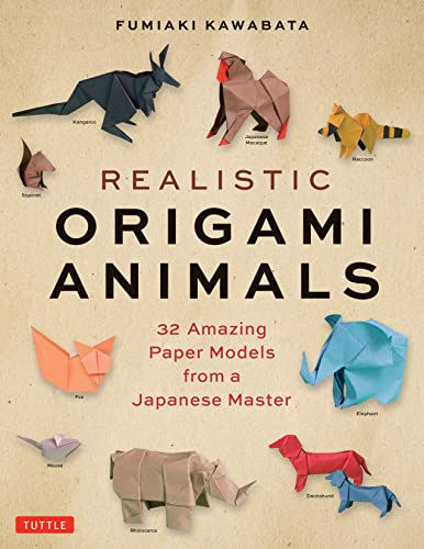 Imagen de archivo de Realistic Origami Animals: 32 Amazing Paper Models from a Japanese Master [Paperback] Kawahata, Fumiaki a la venta por Lakeside Books