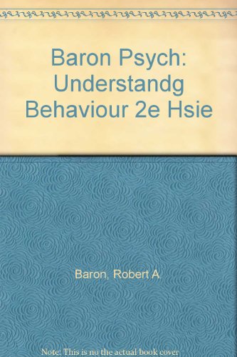 Imagen de archivo de Psychology: Understanding Behaviour (2nd Edn) a la venta por Anybook.com