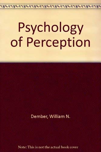 Stock image for PSYCHOLOGY OF PERCEPTION. for sale by Cambridge Rare Books