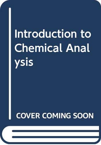 Imagen de archivo de Introduction to Chemical Analysis [Paperback] Harris, Walter E and Kratochvil, Bryon a la venta por Broad Street Books