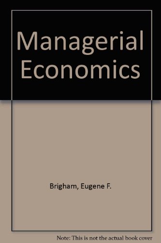 Managerial Economics (9784833701396) by Eugene F. Brigham; James L. Pappas