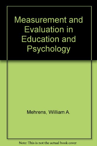9784833701907 Measurement And Evaluation In Education And Psychology 9784833701907-measurement-and-evaluation-in-education-and-psychology