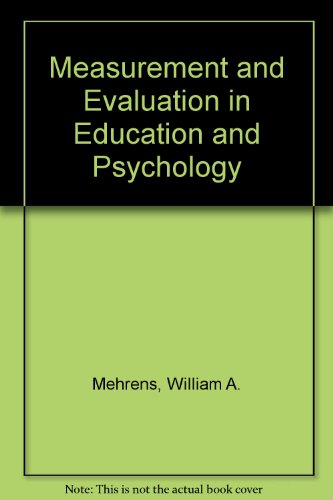 9784833701907: Measurement and Evaluation in Education and Psychology