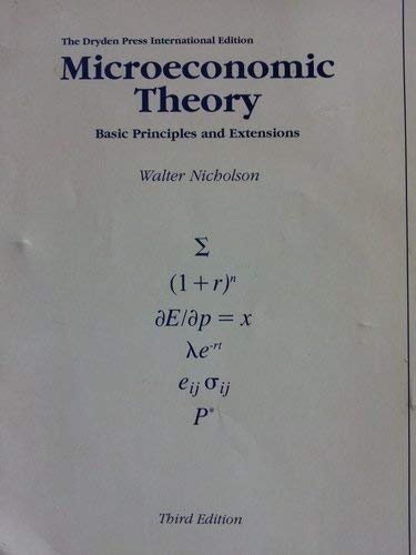 9784833702447: Microeconomic Theory: Basic Principles and Extensions