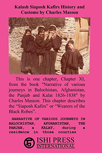 9784871873772: Kalash Siaposh Kafirs History and Customs by Charles Masson