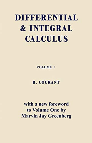 9784871878388: Differential and Integral Calculus, Vol. One