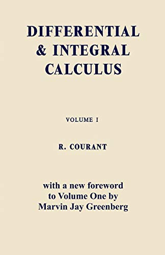 Stock image for Differential and Integral Calculus, Vol. One for sale by HPB-Red