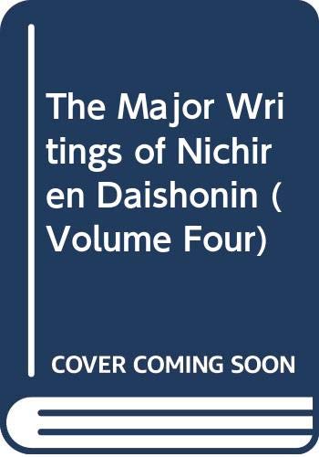 Beispielbild fr The Major Writings of Nichiren Daishonin (Volume F zum Verkauf von medimops