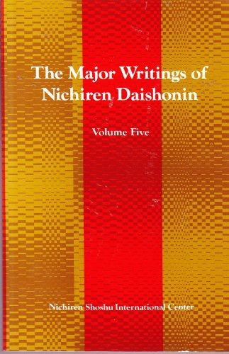 9784888720250: The Major Writings of Nichiren Daishonin: Volume Five 5