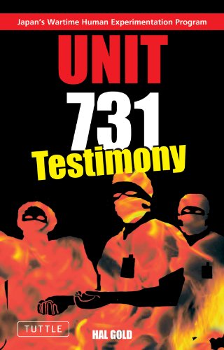 Imagen de archivo de Unit 731 Testimony a la venta por Goodwill Books