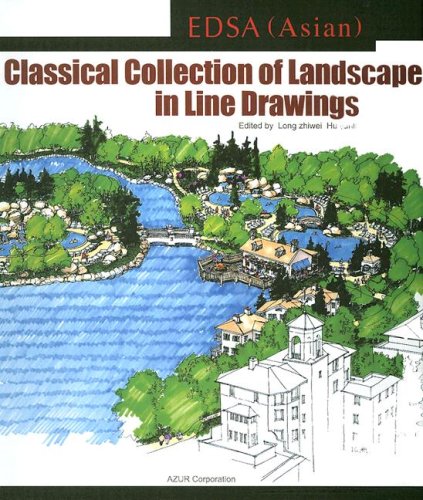 Stock image for EDSA Asian Classical Collection of Landscape in Line Drawings [With CDROM] for sale by ThriftBooks-Dallas