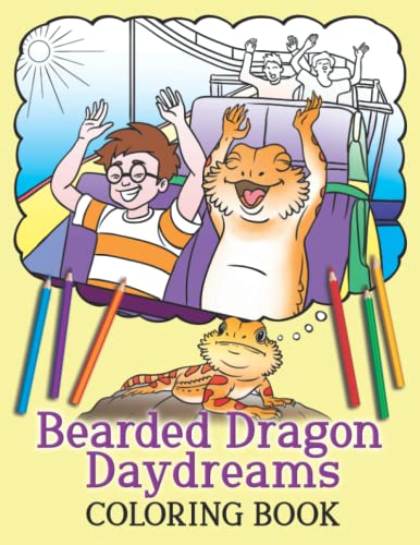 9784908629051: Bearded Dragon Daydreams Coloring Book