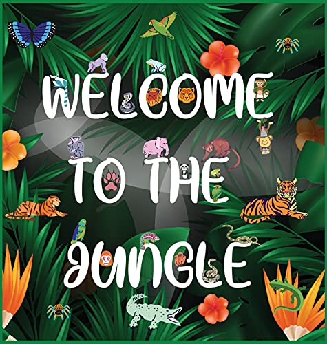 Beispielbild fr Wellcome to the Jungle: Activity Book for Kids, Large Format, Ages 3-8. Great Gift for Boys & Girls. zum Verkauf von GF Books, Inc.