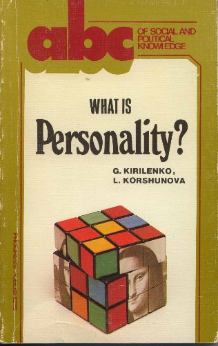 Imagen de archivo de What is personality? (ABC of social and political knowledge) a la venta por Wonder Book