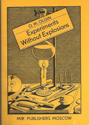 Imagen de archivo de Experiments Without Explosions a la venta por dsmbooks