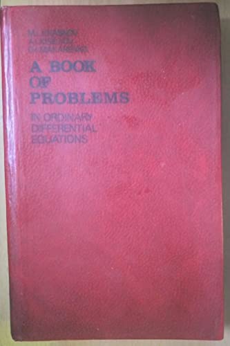 Imagen de archivo de A Book of Problems in Ordinary Differential Equations a la venta por Pelican Bay Books