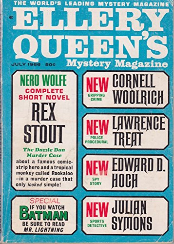 Ellery Queen's Mystery Magazine, July 1966 (9785171366070) by Rex Stout; Cornell Woolrich; Lawrence Treat; Edward D. Hoch; Julian Symons