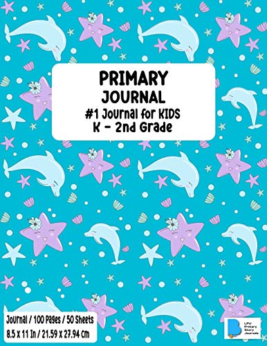 Beispielbild fr Primary Story Book: Dotted Midline and Picture Space - Dolphin Design - Grades K-2 School Exercise Book - Draw and Write 100 Story Pages - ( Kids . Soft Cover - Home School, Kindergarten zum Verkauf von PlumCircle