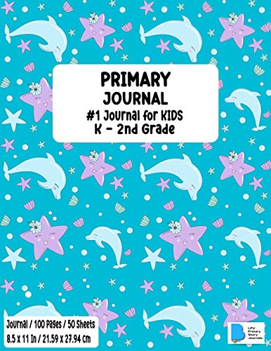 Imagen de archivo de Primary Story Book: Dotted Midline and Picture Space - Dolphin Design - Grades K-2 School Exercise Book - Draw and Write 100 Story Pages - ( Kids . Soft Cover - Home School, Kindergarten a la venta por PlumCircle