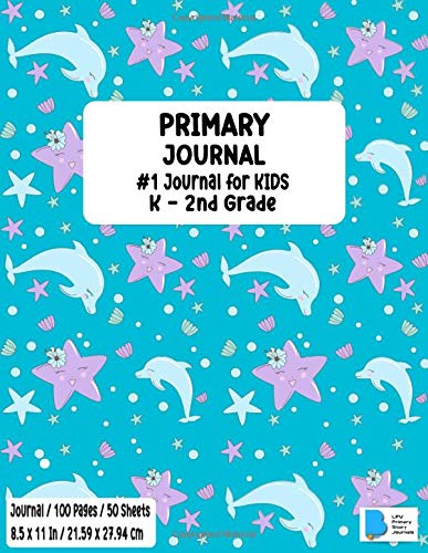 Stock image for Primary Story Book: Dotted Midline and Picture Space - Dolphin Design - Grades K-2 School Exercise Book - Draw and Write 100 Story Pages - ( Kids . Soft Cover - Home School, Kindergarten for sale by PlumCircle