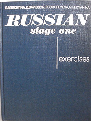 Beispielbild fr Russian: Stage One - Exercises zum Verkauf von HPB Inc.