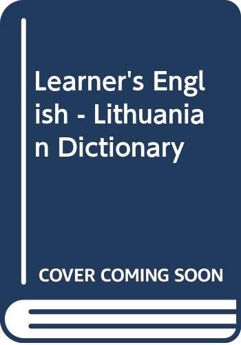 9785430029036: Learner's English - Lithuanian Dictionary