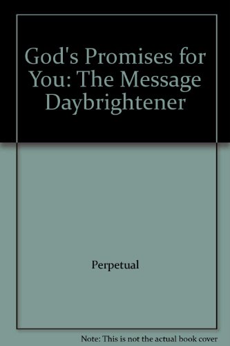 Stock image for God's Promises for You: The Message Daybrightener for sale by The Media Foundation