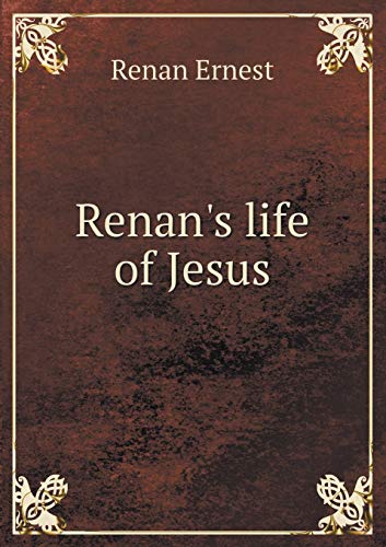 9785518531765: Renan's Life of Jesus