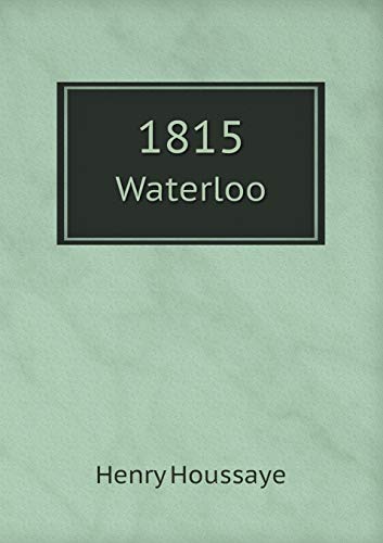 9785519001250: 1815 Waterloo