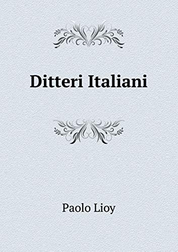 9785519122405: Ditteri Italiani