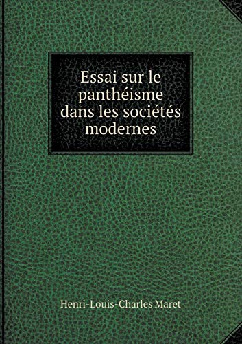 9785519186520: Essai sur le panthisme dans les socits modernes