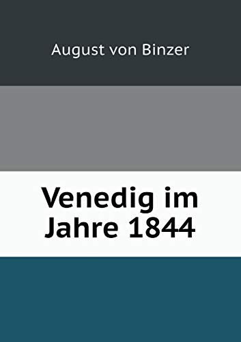 9785519193450: Venedig im Jahre 1844