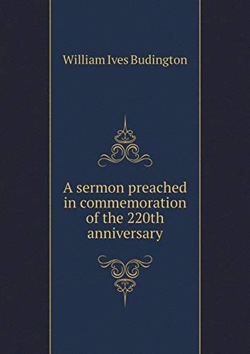 9785519201650: A sermon preached in commemoration of the 220th anniversary