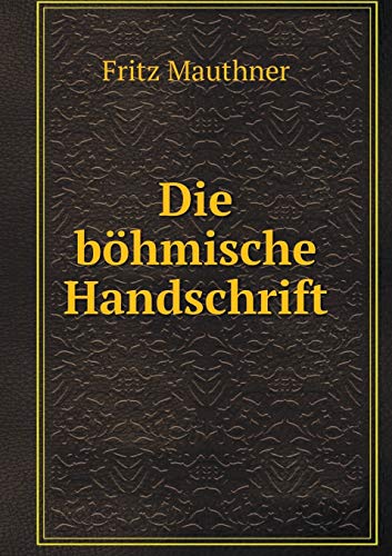 9785519333061: Die bhmische Handschrift (German Edition)