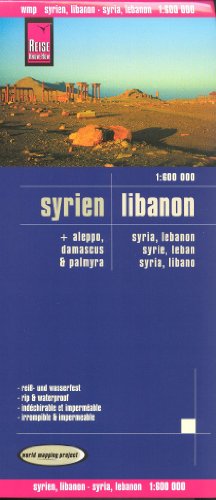Syria & Lebanon 1:600,000 + city plans Travel Map, waterproof, GPS-compatible, 2011 edition, REISE (9785576500376) by Reise Knowhow