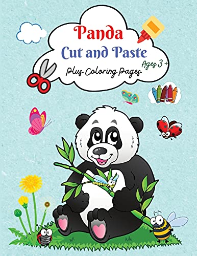 Stock image for Panda: Cut and Paste, A Funny Preschool Activity Workbook for Kids, Kindergarten, Elementary Boys and Girls Ages 3+, Scissors Cutting, Gluing, Stickers. for sale by PlumCircle
